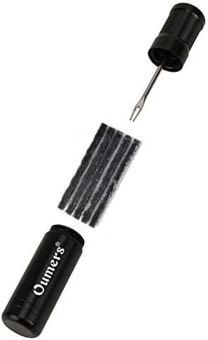 Oumers Tubeless Bike Tire Repair Tool Kit, Bike Tire Punctures with 5PCS Bacon Strips Plus Insertion Tool Tire Repair Fork Reamer