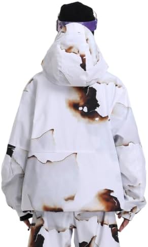 GSOU SNOW Mens Baggy Snowboard Jacket Womens Ski Snow Jacket Waterproof