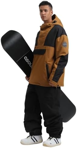 GSOU SNOW Mens Snowboard Jacket Snowboarding Ski Jacket Pullover Waterproof