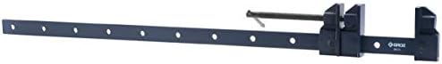 Groz 36" Duo Bar Clamp, 30" Capacity, Reversible Malleable Iron Head for Internal & External Clamping, 1-1/4" x 1/4" Drawn Steel Bar, Spring-Loaded Pin, Woodworking & Construction (39132)