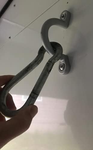 for Horse Trailer Ties Loop 2" I.D Aluminum Bolt-On Lashing Rope Horse Tie Down Ring (2 pcs) Horse Trailer Accessories tie Ring Down Blocker for Horses Parts and Rings Cross Ties