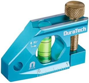DURATECH 2.5-Inch Level, Magnetic Torpedo Level with 90° Bubbles, V-Groove