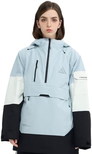 Womens Mens Snowboard jacket Baggy Ski Pullover Hoodie