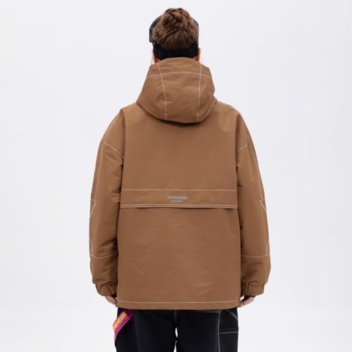 SNOWVERB Loose Fit Snowboard Insulated Ski Jacket Snow Coat for Mens Womens