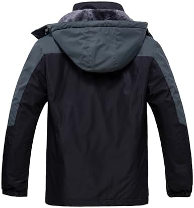 wantdo Men's Softshell Waterproof Polar Fleece Breathable Climbing Ski Coat