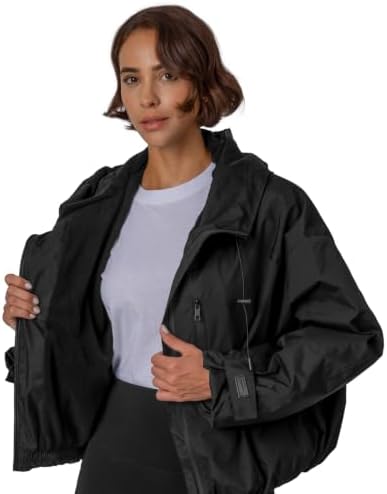 PUFFIT Women's Waterproof Ski Jacket, Fleece Lined Winter Coats windbreaker