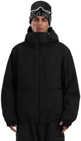 GSOU SNOW Mens Baggy Snowboard Jacket Womens Ski Snow Jacket Waterproof