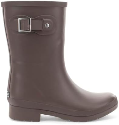 Chooka Women's Delridge Waterproof Mid Faux Fur Lined Pull-On Rain Boot