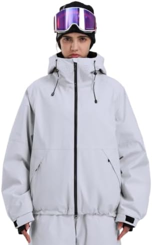 GSOU SNOW Womens Snowboard Jacket Baggy Ski Jacket Waterproof Snow Coat