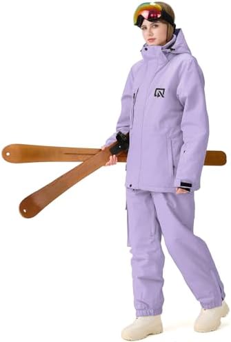 Women's Ski Jackets and Pants Set Windproof Waterproof Snowboard Jacket Bibs Two Piece Ski Suits