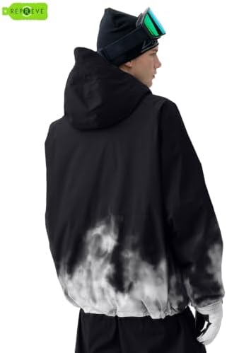 GSOU SNOW Ski Jacket Womens Men Baggy Snowboard Jacket Snow 15K Waterproof