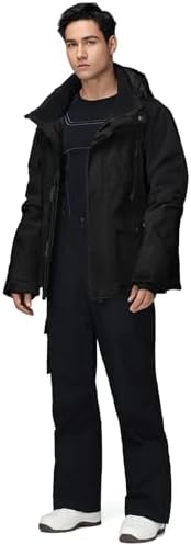 Men's Jacket and Pants Set Insulated Waterproof Waterproof Snowboard Snowsuits for Snow Sport