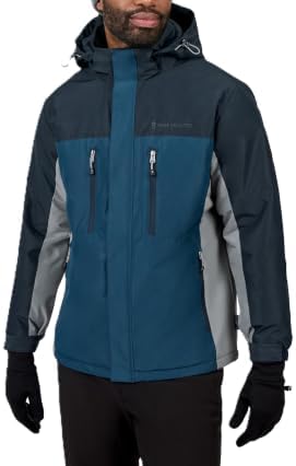 Free Country Mens Winter Ski Jacket Insulated Water Resistant Hooded Coat