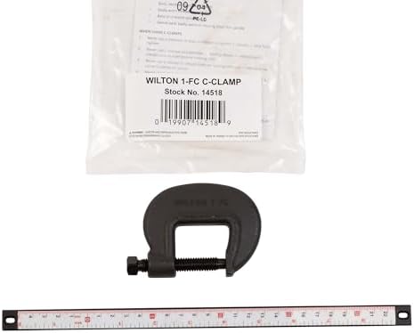Wilton Brute Force C-Clamp, 1-3/8" Opening, 1-1/16" Throat, 5600 Lbs. Clamping Force (Model 1 F.C.) (Pack of 2)