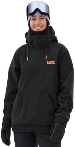 BUMP Yeti Waterproof Snowboard Hoodie for Men & Women, Fleece-Bonded Ski Hoodie