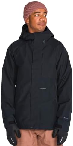 Volcom Men's Dua Gore-tex Snowboard Jacket – Waterproof Breathable Snow Shell With Zip Tech
