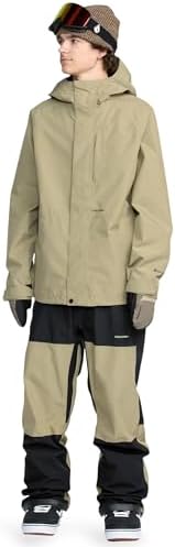 Volcom Men's Dua Gore-tex Insulated Snowboard Jacket – Waterproof Snow Jacket With Zip Tech
