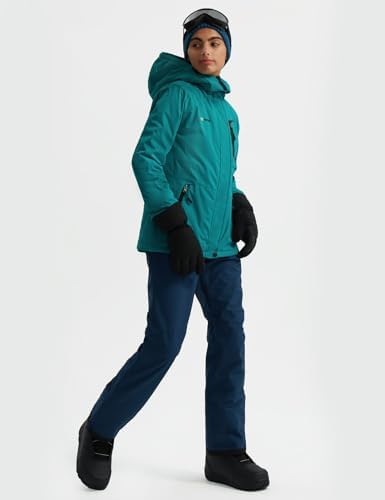 GEMYSE Women's Waterproof Ski Jacket Warm Winter Coat with Detachable Hood