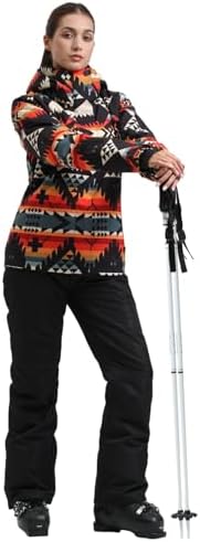 GSOU SNOW Women's Ski Jacket and Pants Set Snowboard Suit Waterproof