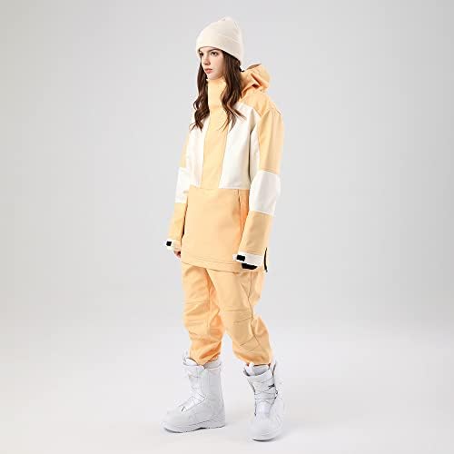 SEARIPE Women Ski Jacket and Pants Set Couples Windproof Ski Suits Mens Waterproof Two Piece Snowsuits for Winter Sports