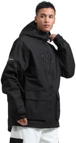 GSOU SNOW Mens Baggy Snowboard Jacket Snow Ski jacket Waterproof