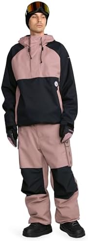 Volcom Men's Hossegor 20k Pullover Snowboard Jacket – Waterproof 2-layer