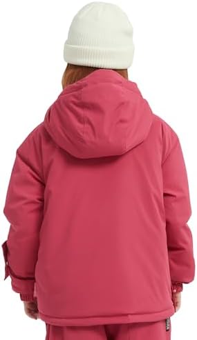 North Peak Kid Pullover Anorak Hooded Ski Jacket Waterproof Windproof Snowboard Jackets Winter Coat