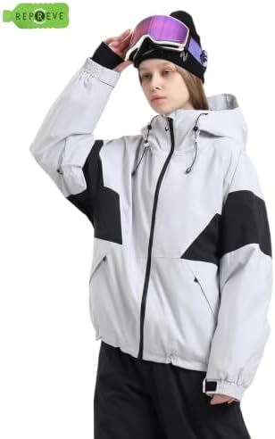 GSOU SNOW Womens Snowboard Jacket Baggy Ski Jacket Insulated Snow Coat