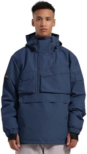 GSOU SNOW Men Snowboard Jacket Ski Snow Jacket Pullover Waterproof