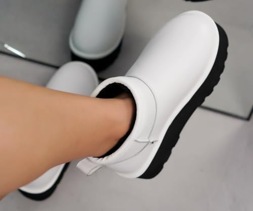 Project Cloud 100% Genuine Leather Ankle Boots for Women Platform Boots