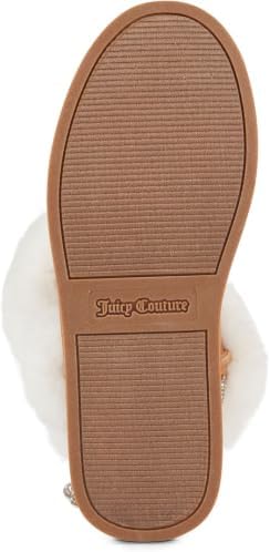 Juicy Couture Women's Slip On Winter Snow Boots Warm & Insulated Fur Lining Comfortable Fashion Booties