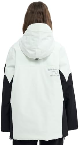 Womens Mens Snowboard jacket Baggy Ski Pullover Hoodie
