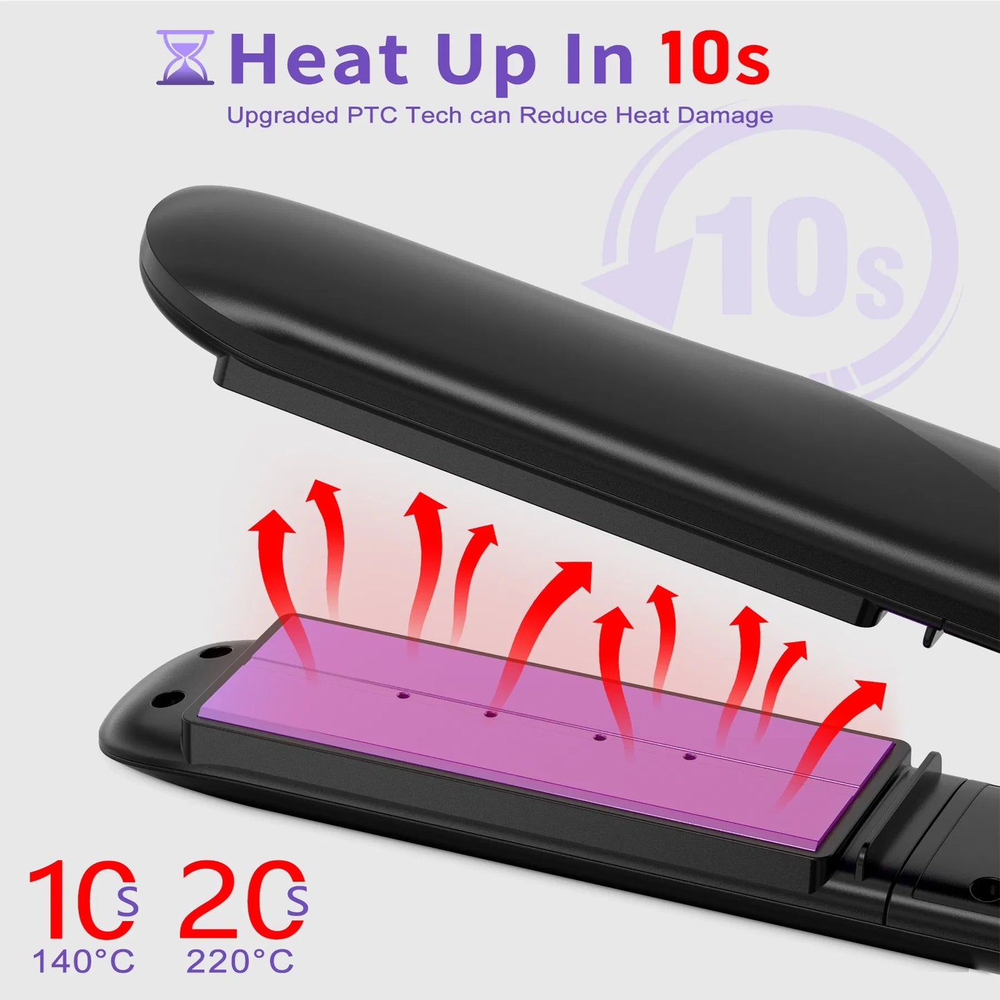 Steam Straighteners For Hair, Professional Salon Titanium Vapor Straightening Irons, High-end Salon Water Light Steam Flat Iron 24 Hour Anti-frizz Make Hair Smooth And Adds Shine