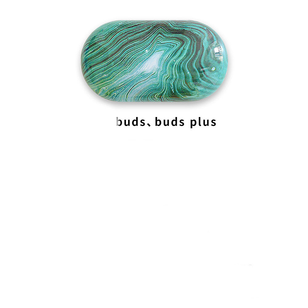 For Buds Live Pro Headphone Cover Buds Plus Marble Water Decal PC Hard Shell Case