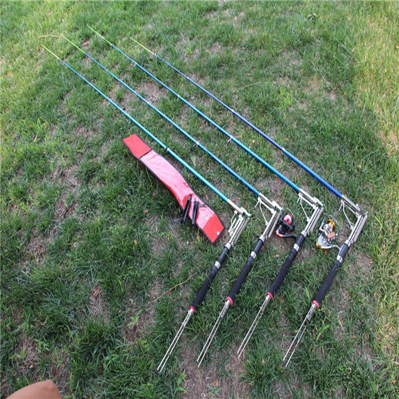 Fishing Rod, Spring Rod, and Stand