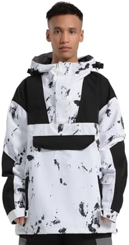 GSOU SNOW Mens Snowboard Jacket Snowboarding Ski Jacket Pullover Waterproof