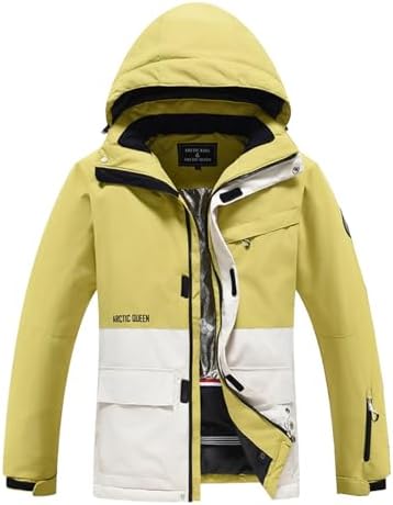 Women's Ski Jackets and Pants Set Waterproof Insulated Snowsuit Winter Warm Skisuit Fashion Snowboarding Snow Coat