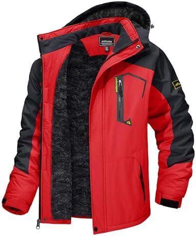 TACVASEN Men's Winter Skiing Jackets Waterproof Thermal Snowboard Coats