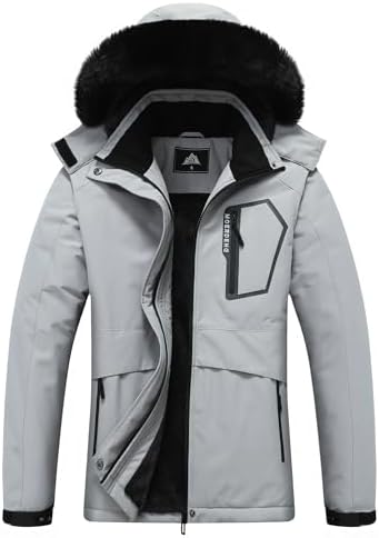 MOERDENG Women's Waterproof Winter Coat Softshell Hiking Jacket