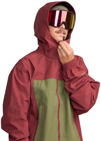 Volcom Men's Arthur Longo 20k 3l Snowboard Jacket - 2-layer Shell, Zip Tech®, Breathable Lining
