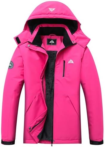 MOERDENG Women's Hiking Winter Jacket Waterproof Insulated Warm Snow Coat