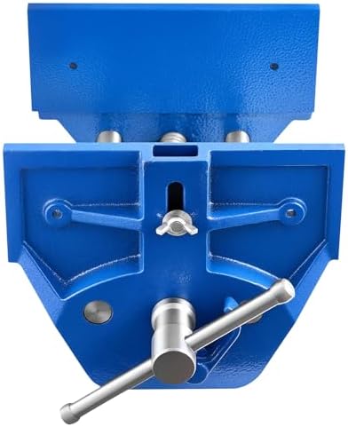 VEVOR Woodworking Vise, 9 Inch Jaw Width, Quick Release Wood Bench Vise, 10.2 Inch Max Jaw Opening, Heavy-duty Cast Iron Construction, Adjustable Front Stop, Workbench Vice, for Woodworking Drilling