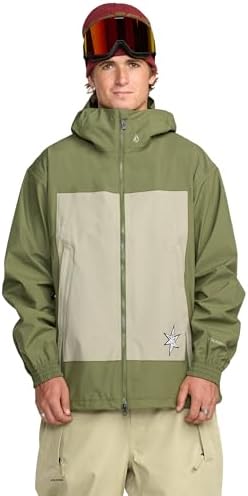 Volcom Men's Arthur Longo 20k 3l Snowboard Jacket - 2-layer Shell, Zip Tech®, Breathable Lining