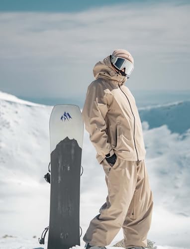 GSOU SNOW Mens Womens Snow Ski Jacket Baggy Snowboard Waterproof Insulated