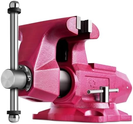 Forward 1740 4 Inch Bench Vise Heavy Duty with Anvil and 360° Swivel Base