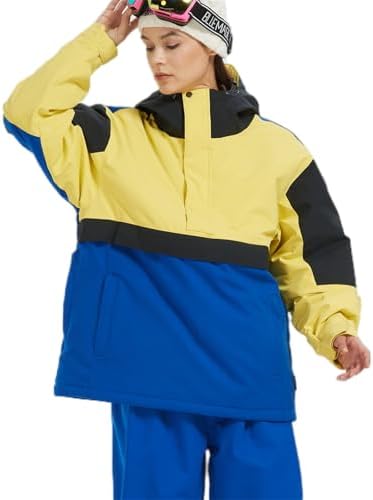 BUMDEEP Womens Waterproof Ski Jacket Warm Winter Snow Coat Windbreaker Hooded Thick Snowboard Jacket
