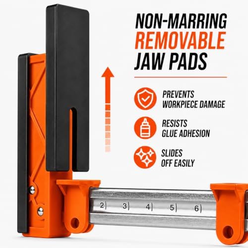 WEN 24-Inch 2000-Pound Parallel Jaw Clamp and Spreader Set, Two-Pack (CLP122)