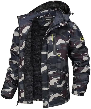 TACVASEN Men's Winter Skiing Jackets Waterproof Thermal Snowboard Coats