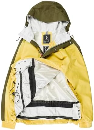 Volcom Men's Arthur Longo 20k Pullover Anarok Hooded Snowboard Jacket
