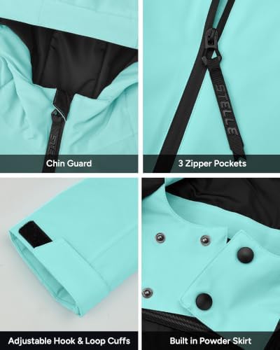 Stelle Girl's Waterproof Windproof Warm Ski Jacket 5-15 Y